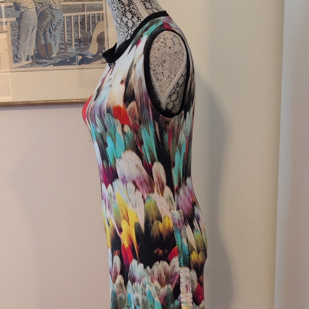 Simon Chang Multicolor Abstract Dress - Picture 8 of 12